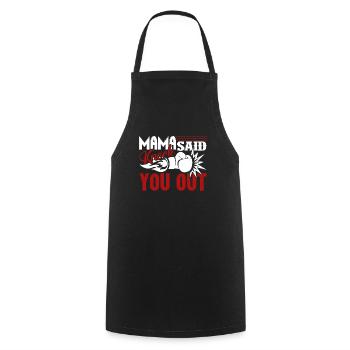 Boxing Mama Said Knock You Out - Cooking Apron - black - Front - AI Model Male 185 dark (185cm)