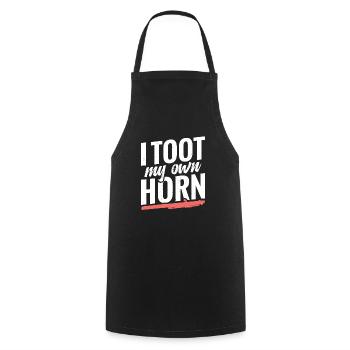 Piccolos, Ich Tue Mein Eigenes Horn - Kochschürze - Schwarz - Vorne - AI Model Male 185 dark (185cm)
