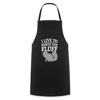 Cat Lover, Dark Humor, Naughty, - Cooking Apron - black - Front - AI Model Male 185 dark (185cm)