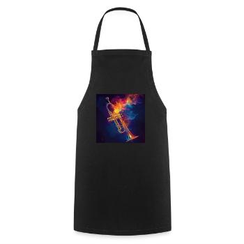 Trumpet - Cooking Apron - black - Front - AI Model Male 185 dark (185cm)