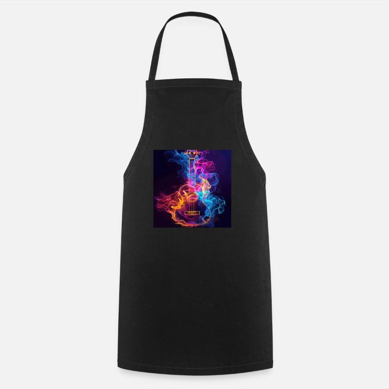 Ukulele - Cooking Apron - black
