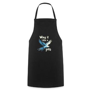 Propriétaire de perroquet Parrot Life et exotique - Tablier de cuisine - noir - Devant - AI Model Male 185 dark (185cm)