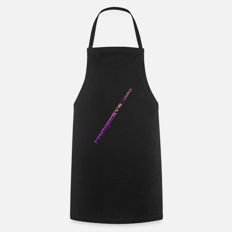 Flûte traversière - Tablier de cuisine - noir