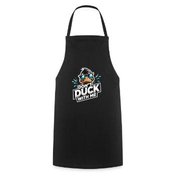 Cool duck, don't duck with me - Cooking Apron - black - Front - AI Model Male 185 dark (185cm)