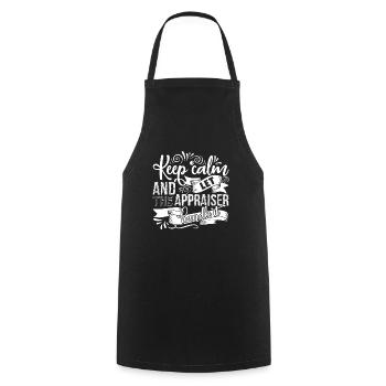 Appraiser Let The Appraiser Handle It - Cooking Apron - black - Front - AI Model Male 185 dark (185cm)