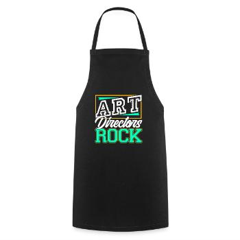 Art Directors Rock - Cooking Apron - black - Front - AI Model Male 185 dark (185cm)