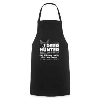 Deer Hunting Definition - Cooking Apron - black - Front - AI Model Male 185 dark (185cm)