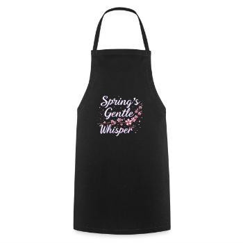 Passionné de fleurs de cerisier Sakura Lovers Printemps - Tablier de cuisine - noir - Devant - AI Model Male 185 dark (185cm)