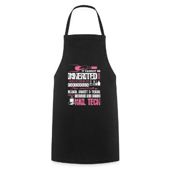 Forever The Title Nail Technician - Cooking Apron - black - Front - AI Model Male 185 dark (185cm)
