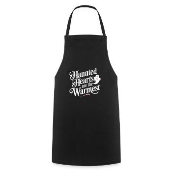 Cozy, Horror, Aesthetics, Spooky, Cozy - Cooking Apron - black - Front - AI Model Male 185 dark (185cm)