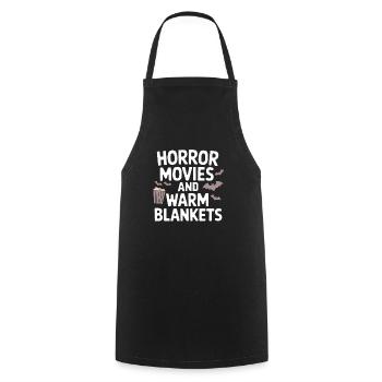 Cozy, Horror, Aesthetics, Spooky, Cozy - Cooking Apron - black - Front - AI Model Male 185 dark (185cm)