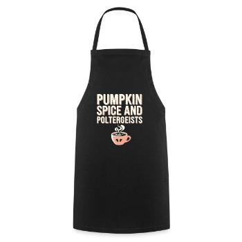 Cozy, Horror, Aesthetics, Spooky, Cozy - Cooking Apron - black - Front - AI Model Male 185 dark (185cm)