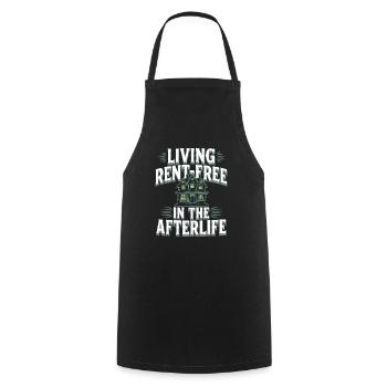 Paranormal Comedy Funny Ghost Humor Lighthearted - Cooking Apron - black - Front - AI Model Male 185 dark (185cm)