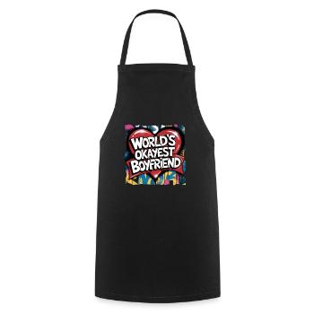 Partner Schatz Valentinstag Liebe lustiger Spruch - Kochschürze - Schwarz - Vorne - AI Model Male 185 dark (185cm)