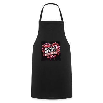 Partner Schatz Valentinstag Liebe lustiger Spruch - Kochschürze - Schwarz - Vorne - AI Model Male 185 dark (185cm)