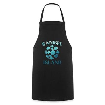 The island of Sanibel is calling and I have to go - Cooking Apron - black - Front - AI Model Male 185 dark (185cm)