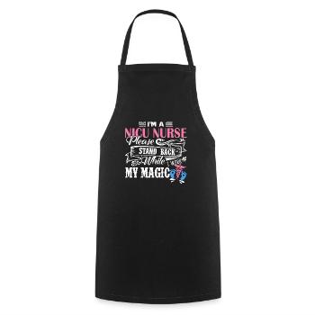Nicu Nurse I am A Nicu Nurse - Cooking Apron - black - Front - AI Model Male 185 dark (185cm)