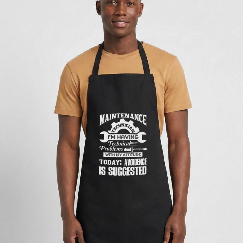 Maintenance Technician Having Technical Problems Cooking Apron