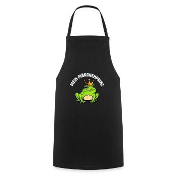 Froschkostüm FRAUEN MEIN MÄRCHENPRINZ Lustiges - Kochschürze - Schwarz - Vorne - AI Model Male 185 dark (185cm)