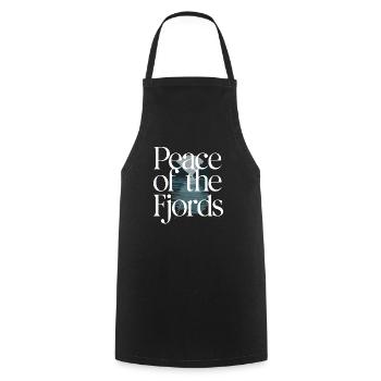 Scandinavian Aesthetics, Nordic - Cooking Apron - black - Front - AI Model Male 185 dark (185cm)