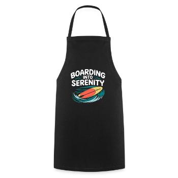 Paddleboarding SUP adventures, water sports in the - Cooking Apron - black - Front - AI Model Male 185 dark (185cm)