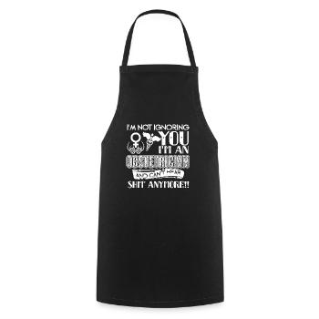 Obstetrician I am Not Ignoring You - Cooking Apron - black - Front - AI Model Male 185 dark (185cm)
