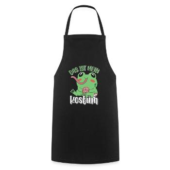 Karneval Party Frösche DAS IST MEIN FROSCHKOSTÜM - Kochschürze - Schwarz - Vorne - AI Model Male 185 dark (185cm)