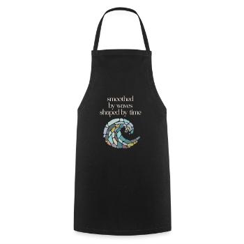Sea Glass Hunters Collect Marine Treasures - Cooking Apron - black - Front - AI Model Male 185 dark (185cm)