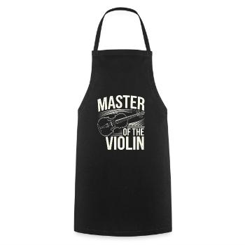 Violonistes, Instrumentistes à cordes, Musique classique - Tablier de cuisine - noir - Devant - AI Model Male 185 dark (185cm)