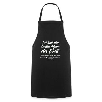 J’ai le meilleur homme du monde - Tablier de cuisine - noir - Devant - AI Model Male 185 dark (185cm)