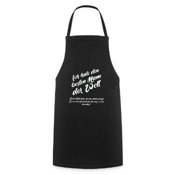 J’ai le meilleur homme du monde - Tablier de cuisine - noir - Devant - AI Model Male 185 dark (185cm)