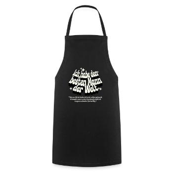 J’ai le meilleur homme du monde - Tablier de cuisine - noir - Devant - AI Model Male 185 dark (185cm)