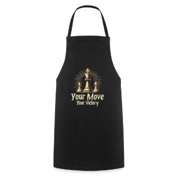 Échecs Tacticiens Stratégie Maîtres Tactique - Tablier de cuisine - noir - Devant - AI Model Male 185 dark (185cm)