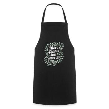 Plant Collector for Houseplant Collectors in the - Cooking Apron - black - Front - AI Model Male 185 dark (185cm)