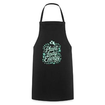 Plant Collector for Houseplant Collectors in the - Cooking Apron - black - Front - AI Model Male 185 dark (185cm)