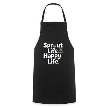 Plant Collector for Houseplant Collectors in the - Cooking Apron - black - Front - AI Model Male 185 dark (185cm)