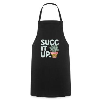 Plant Collector for Houseplant Collectors in the - Cooking Apron - black - Front - AI Model Male 185 dark (185cm)
