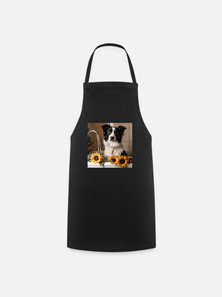 Border Collie - Kochschürze - Schwarz