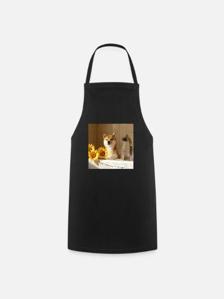 Shiba Inu - Kochschürze - Schwarz