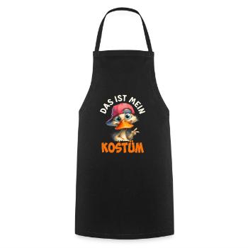 Faschings Enten DAS IST MEIN KOSTÜM Lustiges - Kochschürze - Schwarz - Vorne - AI Model Male 185 dark (185cm)