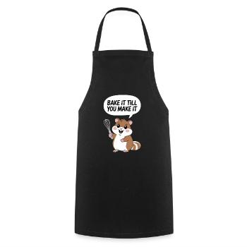 Boulangerie Boulanger Faites-le cuire jusqu’à ce que vous le fassiez - Tablier de cuisine - noir - Devant - AI Model Male 185 dark (185cm)
