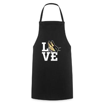 Les machaons tigrés sont les meilleurs pour les filles - Tablier de cuisine - noir - Devant - AI Model Male 185 dark (185cm)