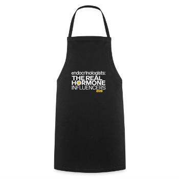 Medical Science for Endocrinology - Cooking Apron - black - Front - AI Model Male 185 dark (185cm)