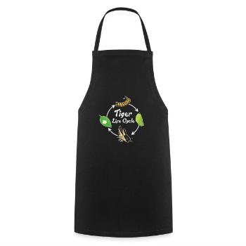 Tiger Swallowtails Butterflies Tiger - Cooking Apron - black - Front - AI Model Male 185 dark (185cm)