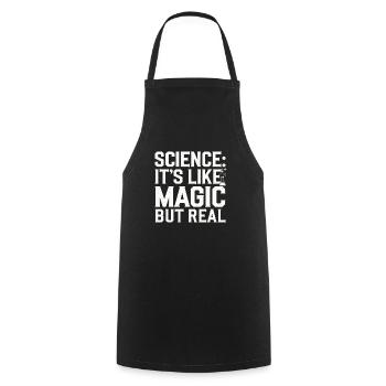 Microscope Enthusiast Lab Technician Science - Cooking Apron - black - Front - AI Model Male 185 dark (185cm)