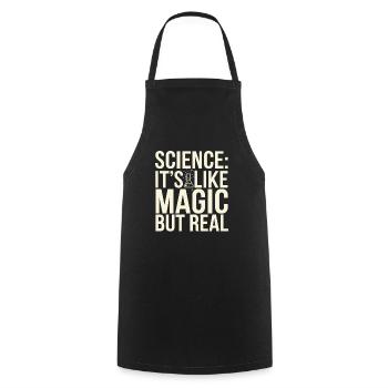 Microscope Enthusiast Lab Technician Science - Cooking Apron - black - Front - AI Model Male 185 dark (185cm)