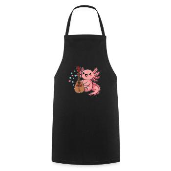 Mandolin, because normal guitars are boring - Cooking Apron - black - Front - AI Model Male 185 dark (185cm)