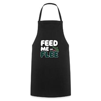 Alligator Crocodile Reptile Enthusiast Swamp - Cooking Apron - black - Front - AI Model Male 185 dark (185cm)
