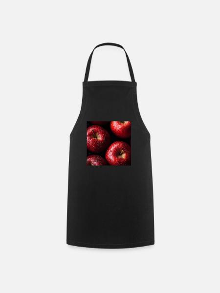 Äpfel - Kochschürze - Schwarz