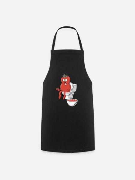 Tomatensauce - Kochschürze - Schwarz